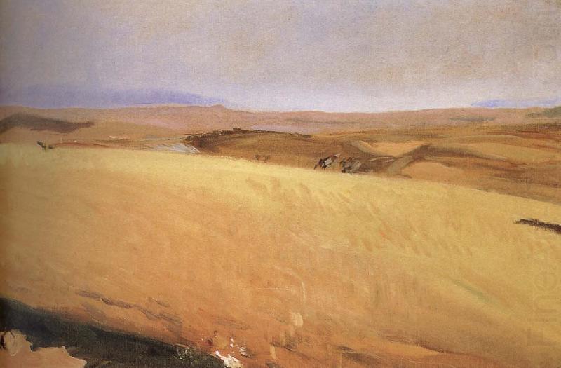 Castilla wheat field, Joaquin Sorolla